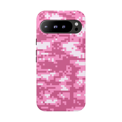 Pink pixel Camo Design Tough Phone Case