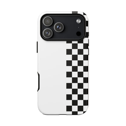 Checker Stripe Tough Phone Case