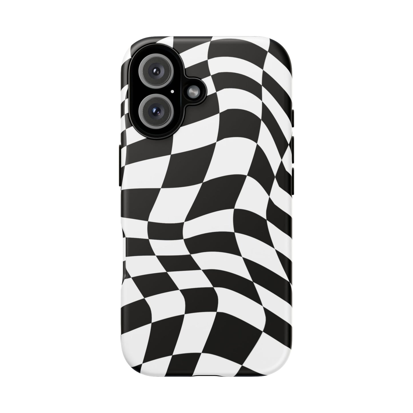Warped Checker Tough Phone Case