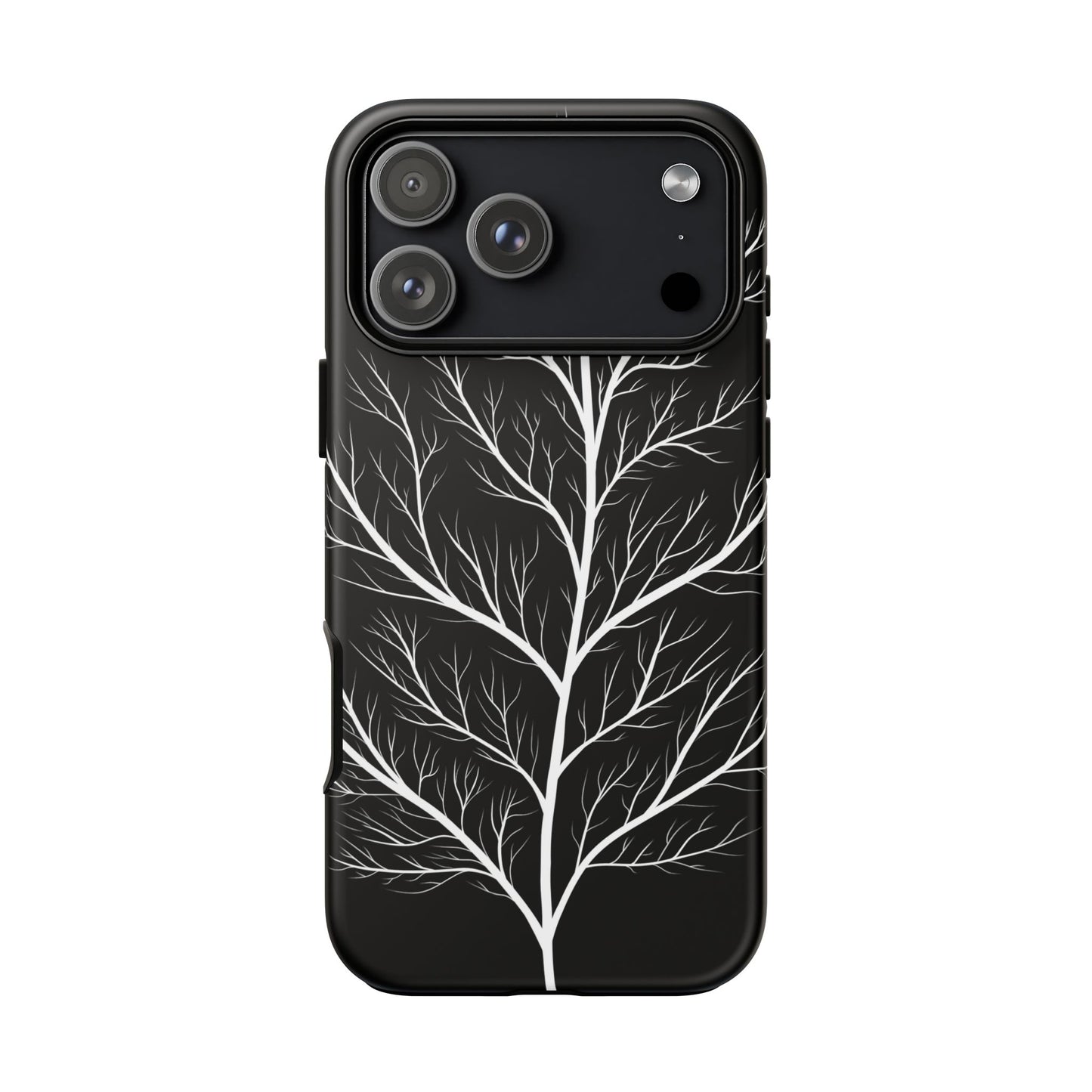 White Tree Silhouette Tough Phone Case