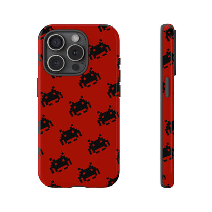 Red Pixel Alien Tough Phone Case