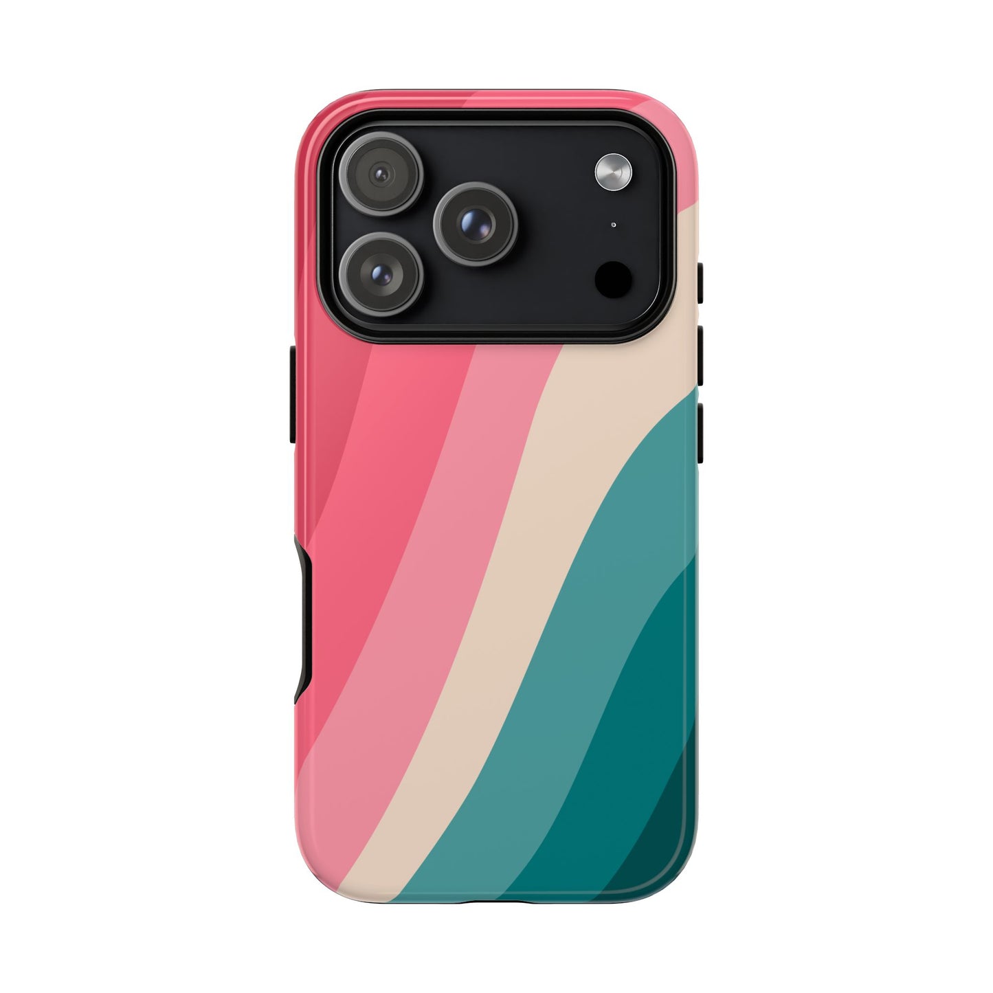 Blush Teal Wave Tough Phone Case