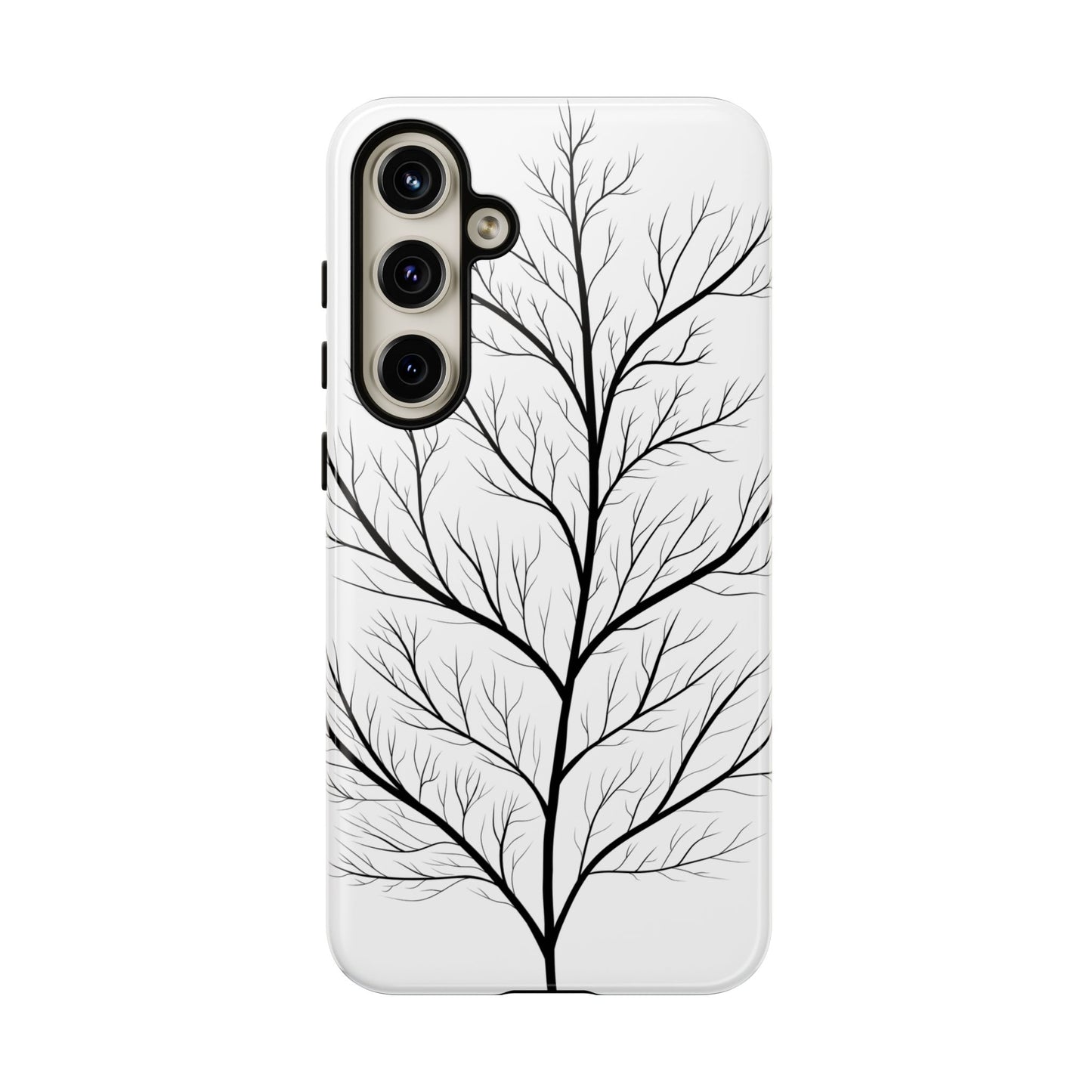 Black Branch Tree Tough Phone Case