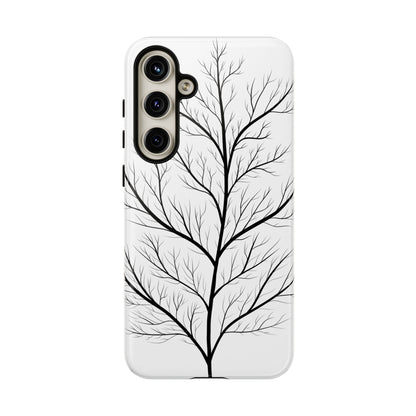 Black Branch Tree Tough Phone Case