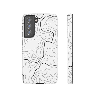 Minimal Topographic Tough Phone Case