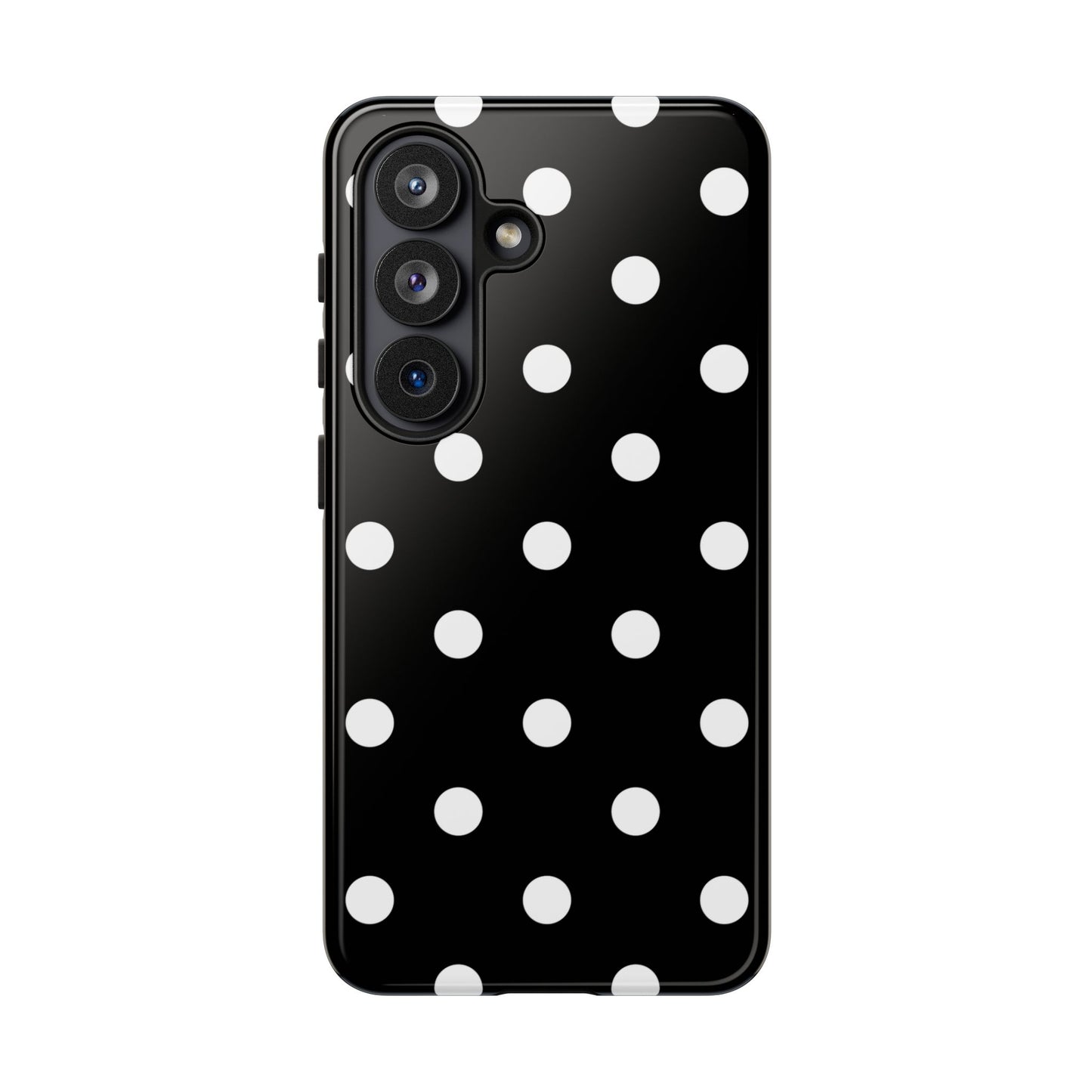 Black Polka Dot Tough Phone Case