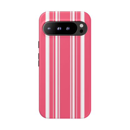 Pink Prep Stripe Tough Phone Case