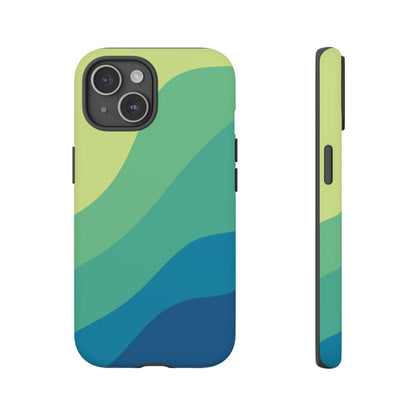 Coastal Green Wave Tough Phone Case