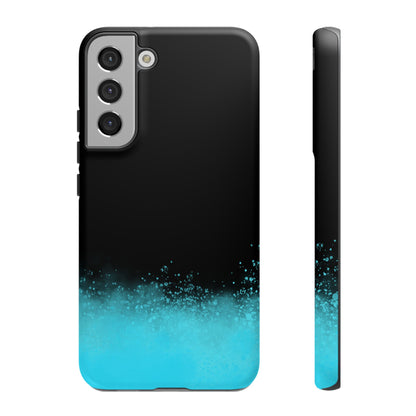 Black Aqua Splash Tough Phone Case