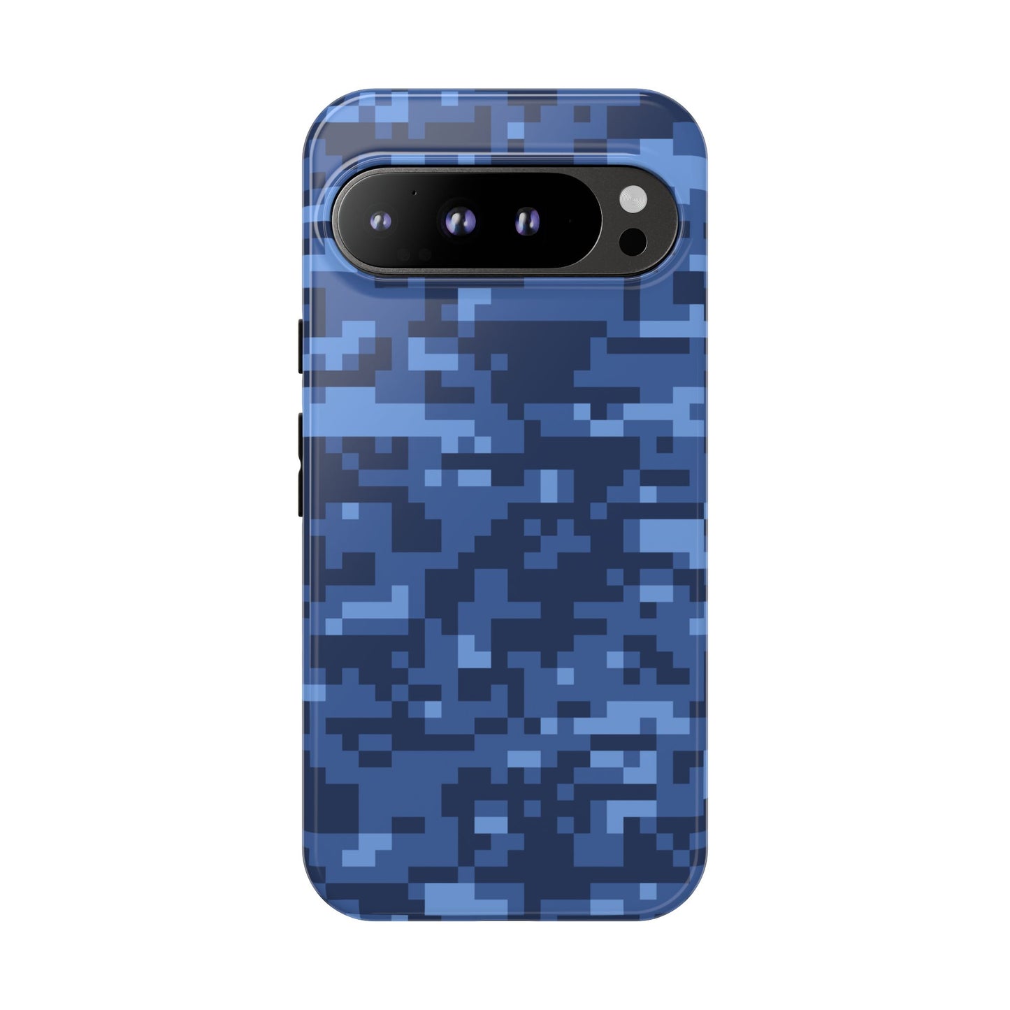 Navy Pixel Camo Tough Phone Case