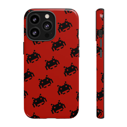 Red Pixel Alien Tough Phone Case