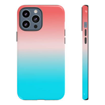 Pink Aqua Gradient Tough Phone Case