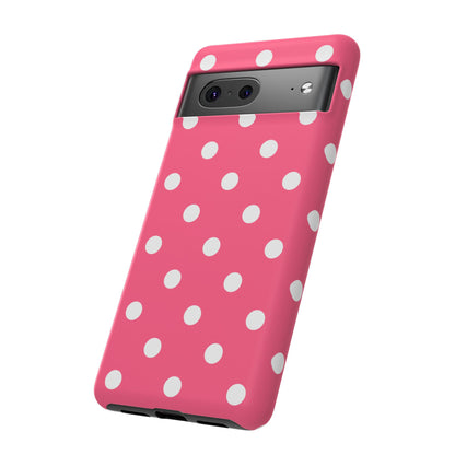 Bubblegum Pink Polka Dot Tough Phone Case