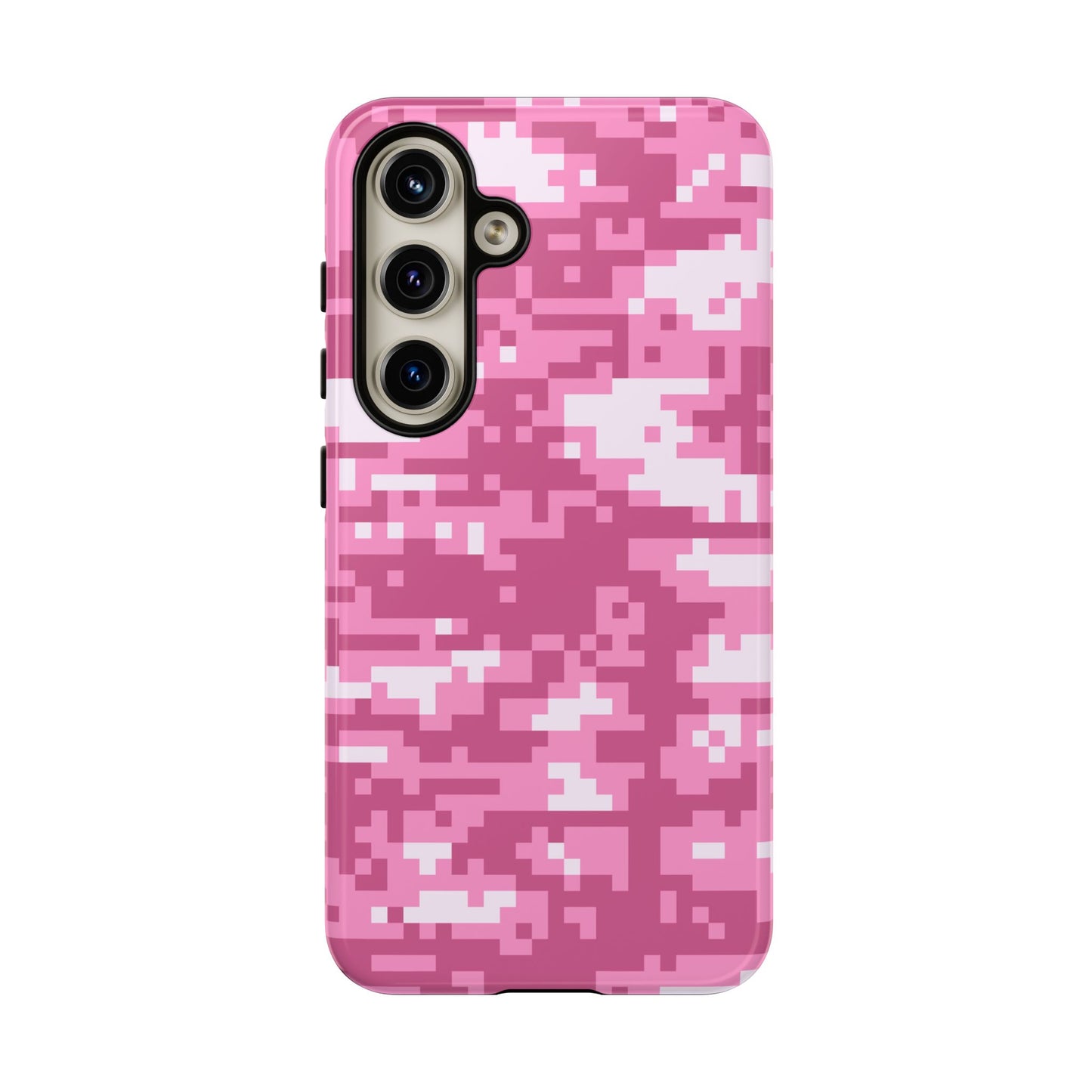Pink pixel Camo Design Tough Phone Case