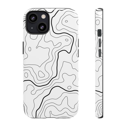 Minimal Topographic Tough Phone Case