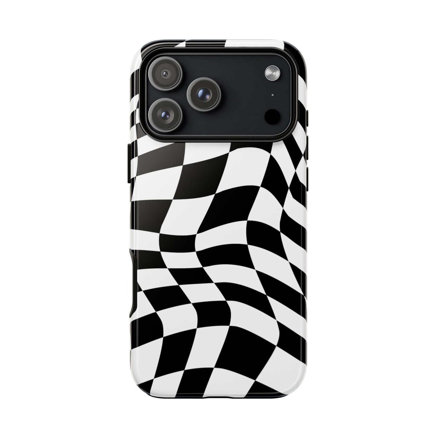 Warped Checker Tough Phone Case