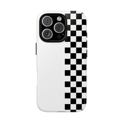 Checker Stripe Tough Phone Case