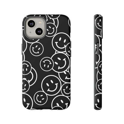 Happy Face Pattern Tough Phone Case