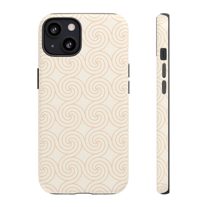 Soft Sand Spiral Tough Phone Case