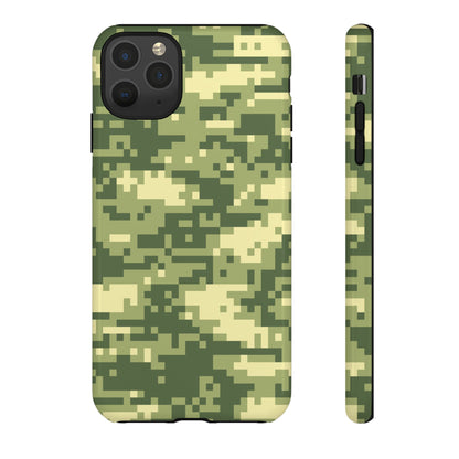 Olive Pixel Camo Tough Phone Case