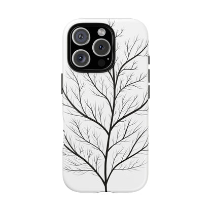 Black Branch Tree Tough Phone Case
