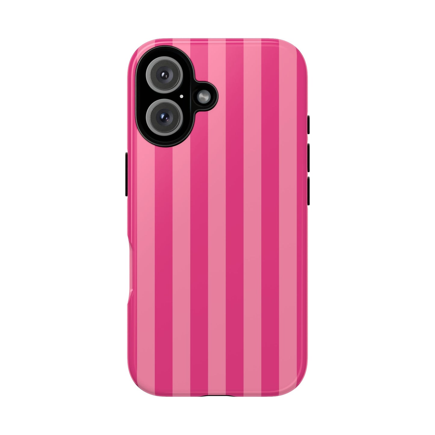 Pink Candy Stripe Tough Phone Case