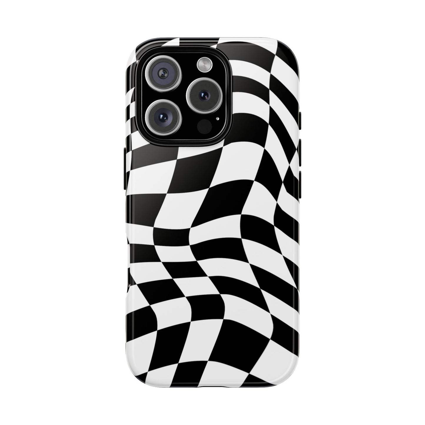 Warped Checker Tough Phone Case