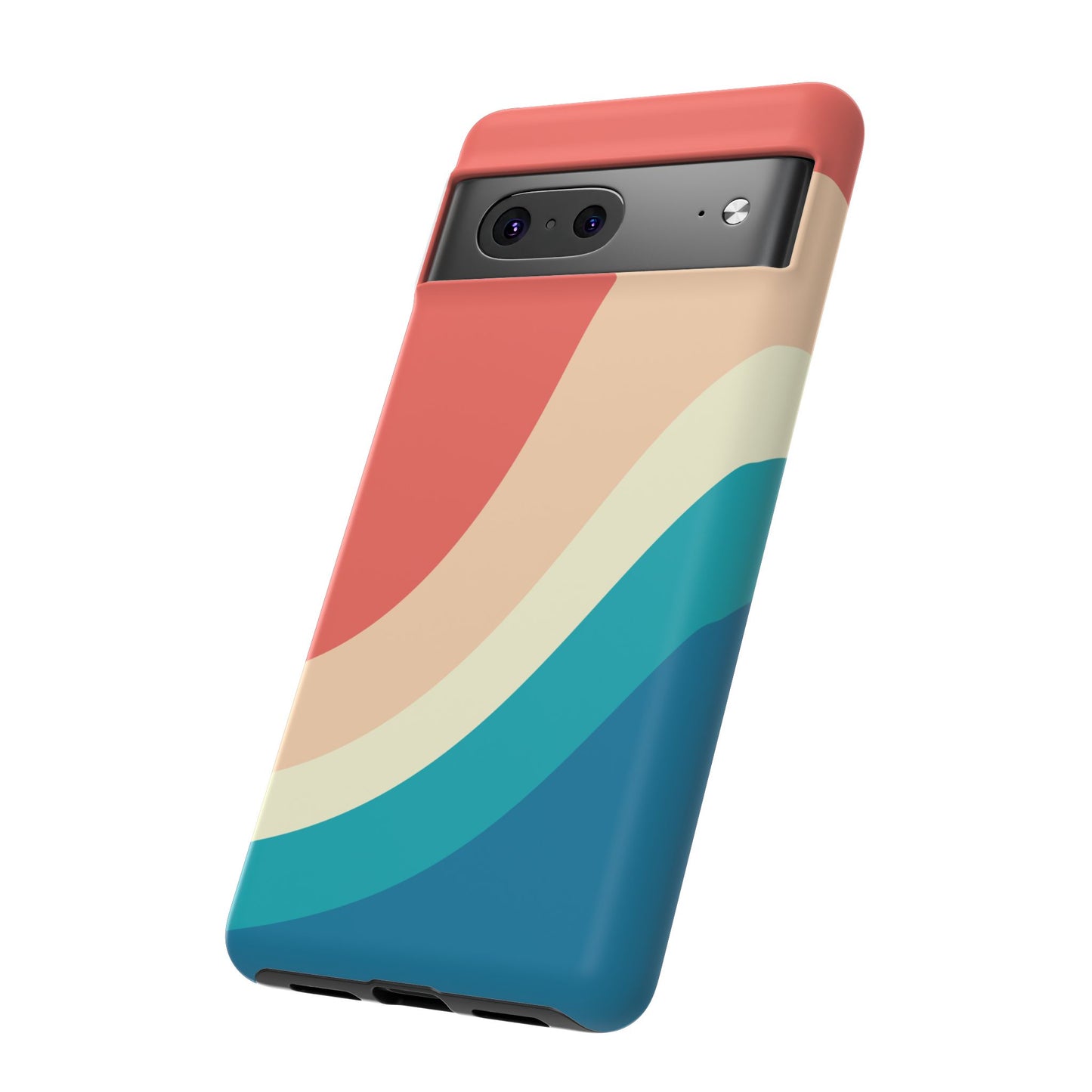 Retro Sunset Wave Tough Phone Case