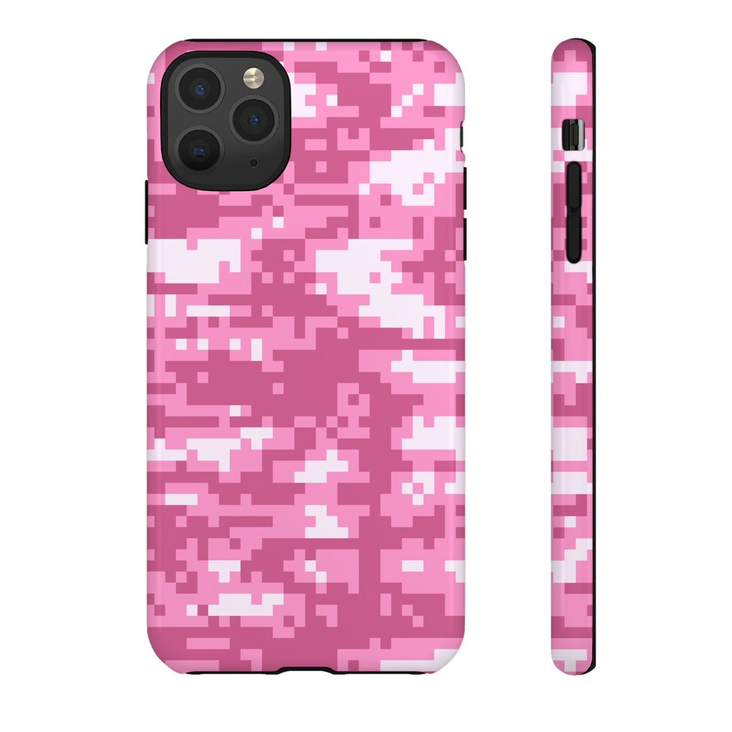 Pink pixel Camo Design Tough Phone Case