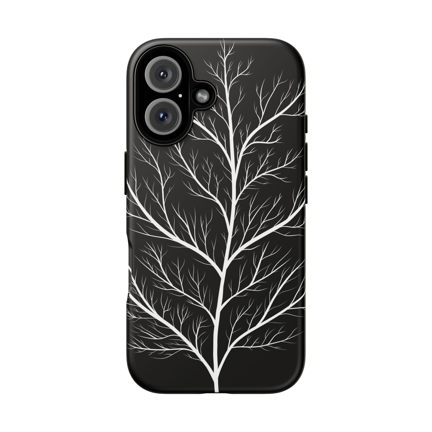 White Tree Silhouette Tough Phone Case