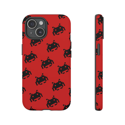 Red Pixel Alien Tough Phone Case