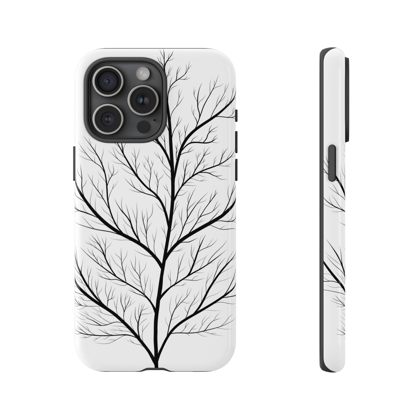 Black Branch Tree Tough Phone Case