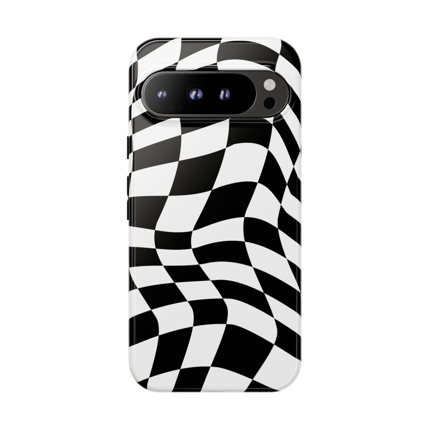 Warped Checker Tough Phone Case