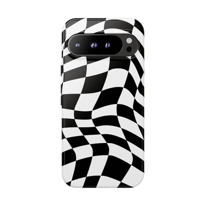 Warped Checker Tough Phone Case