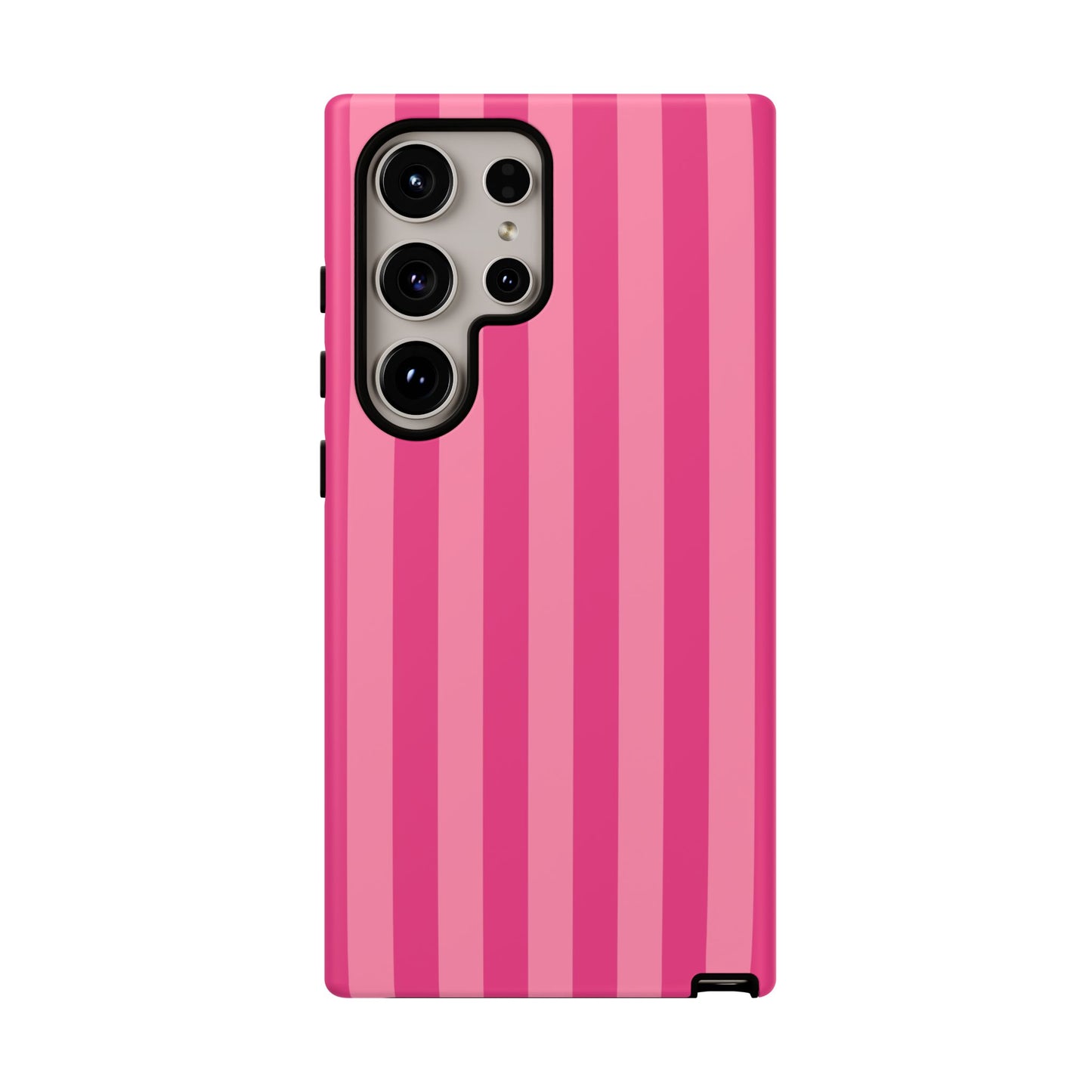 Pink Candy Stripe Tough Phone Case