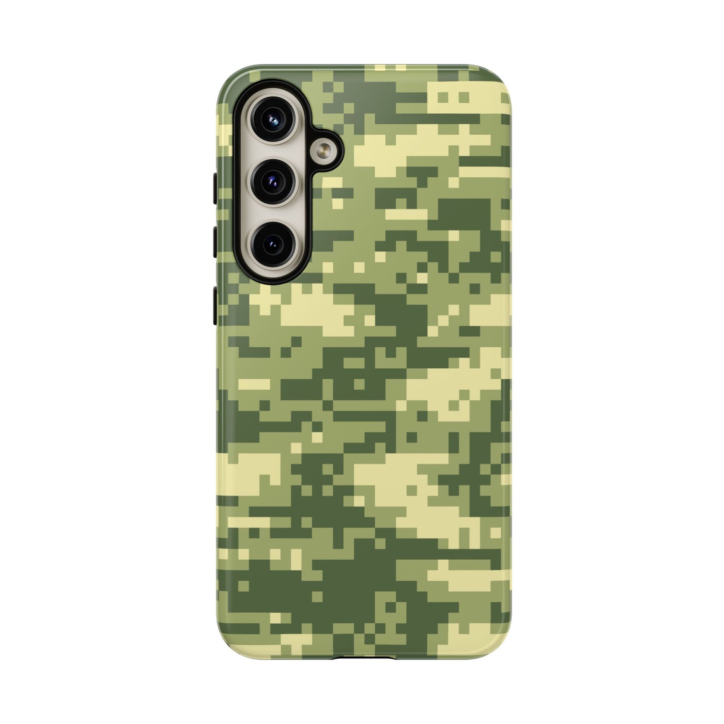 Olive Pixel Camo Tough Phone Case
