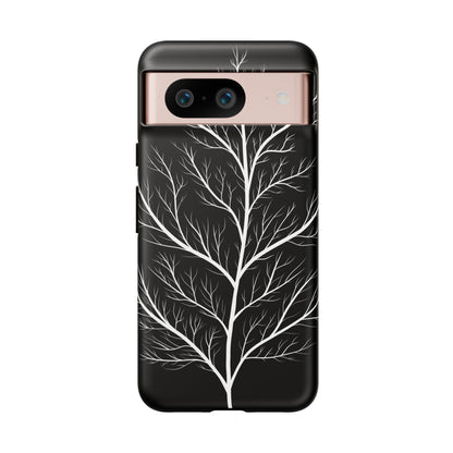 White Tree Silhouette Tough Phone Case