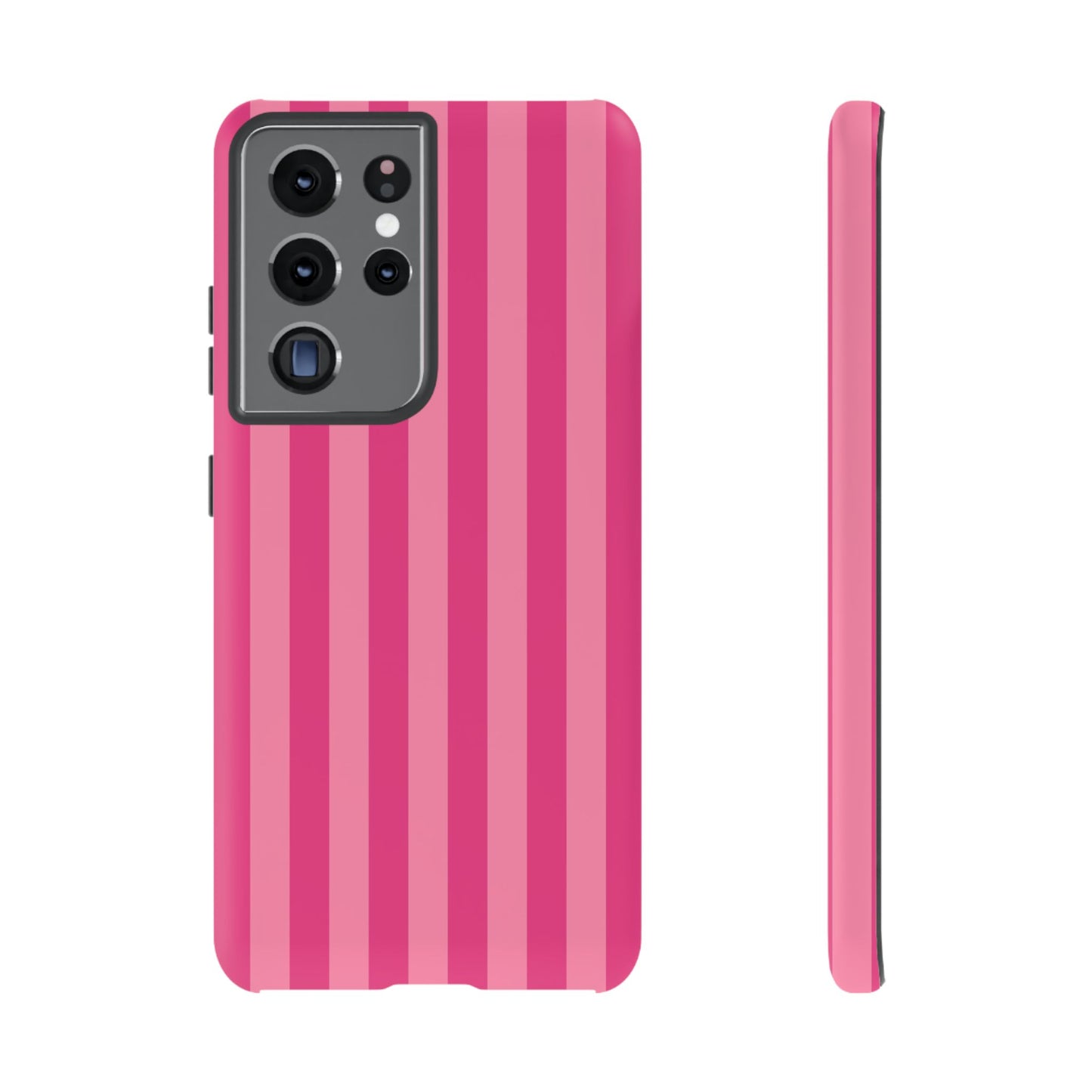 Pink Candy Stripe Tough Phone Case