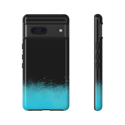 Black Aqua Splash Tough Phone Case