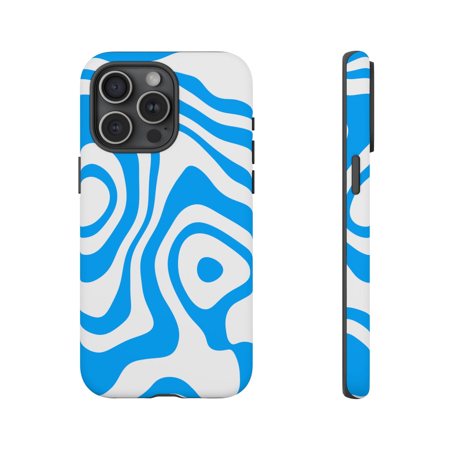Blue Contour Tough Phone Case