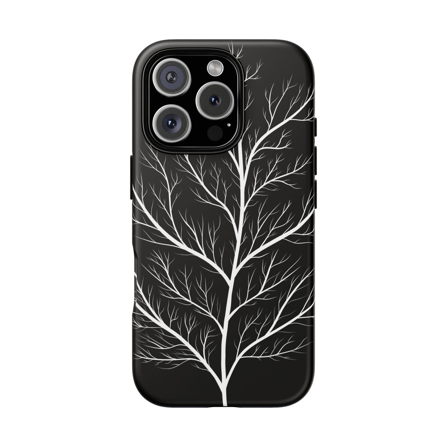 White Tree Silhouette Tough Phone Case