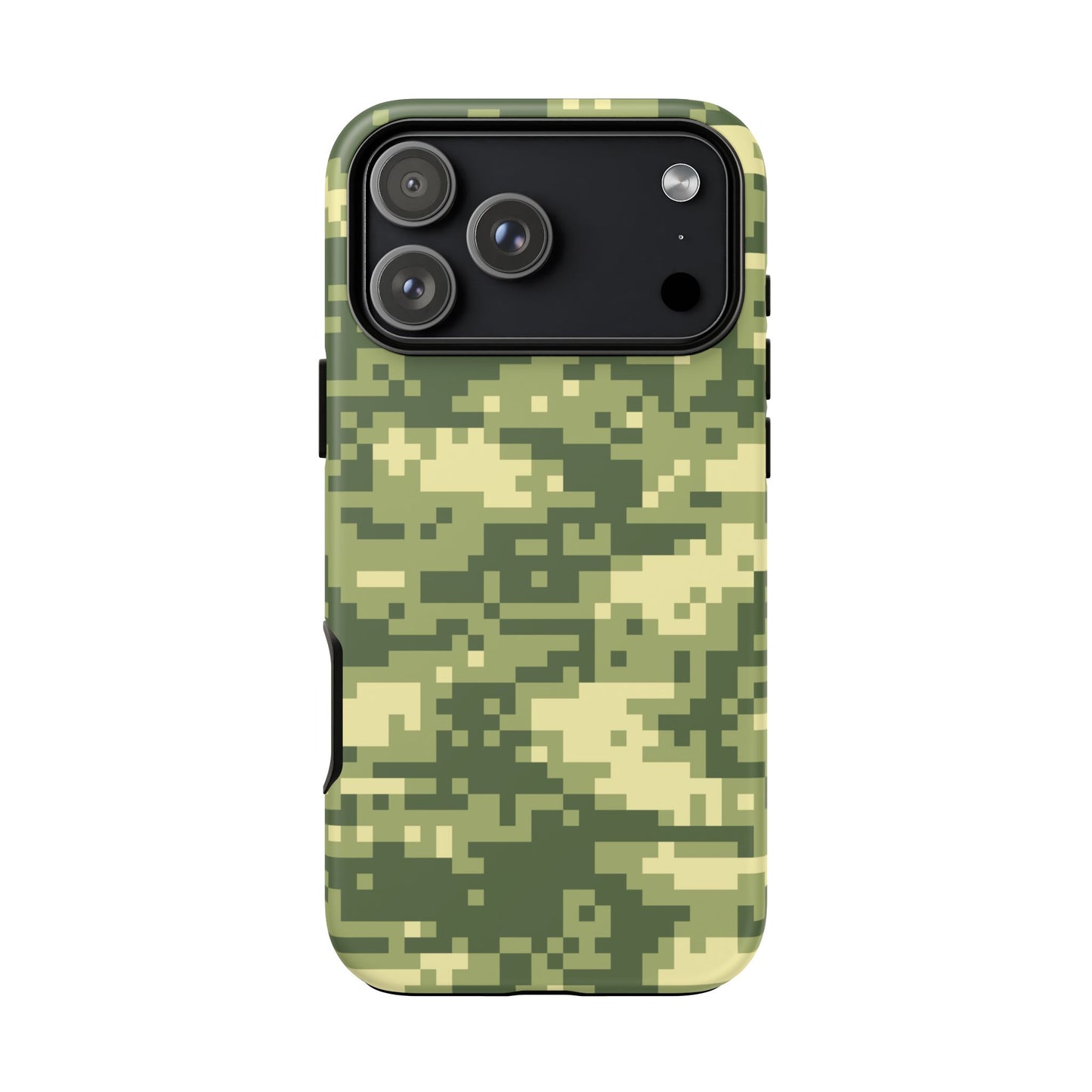 Olive Pixel Camo Tough Phone Case