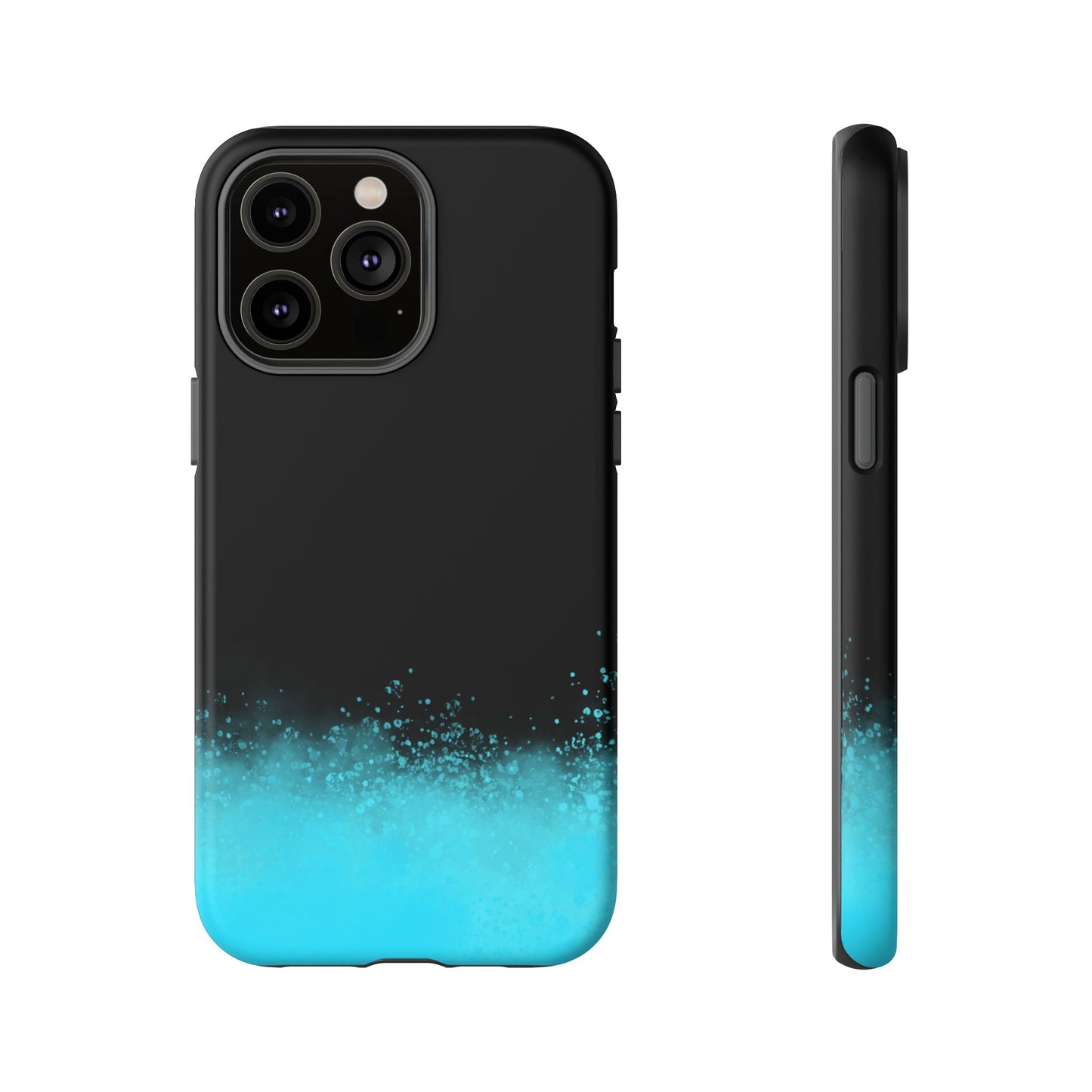 Black Aqua Splash Tough Phone Case