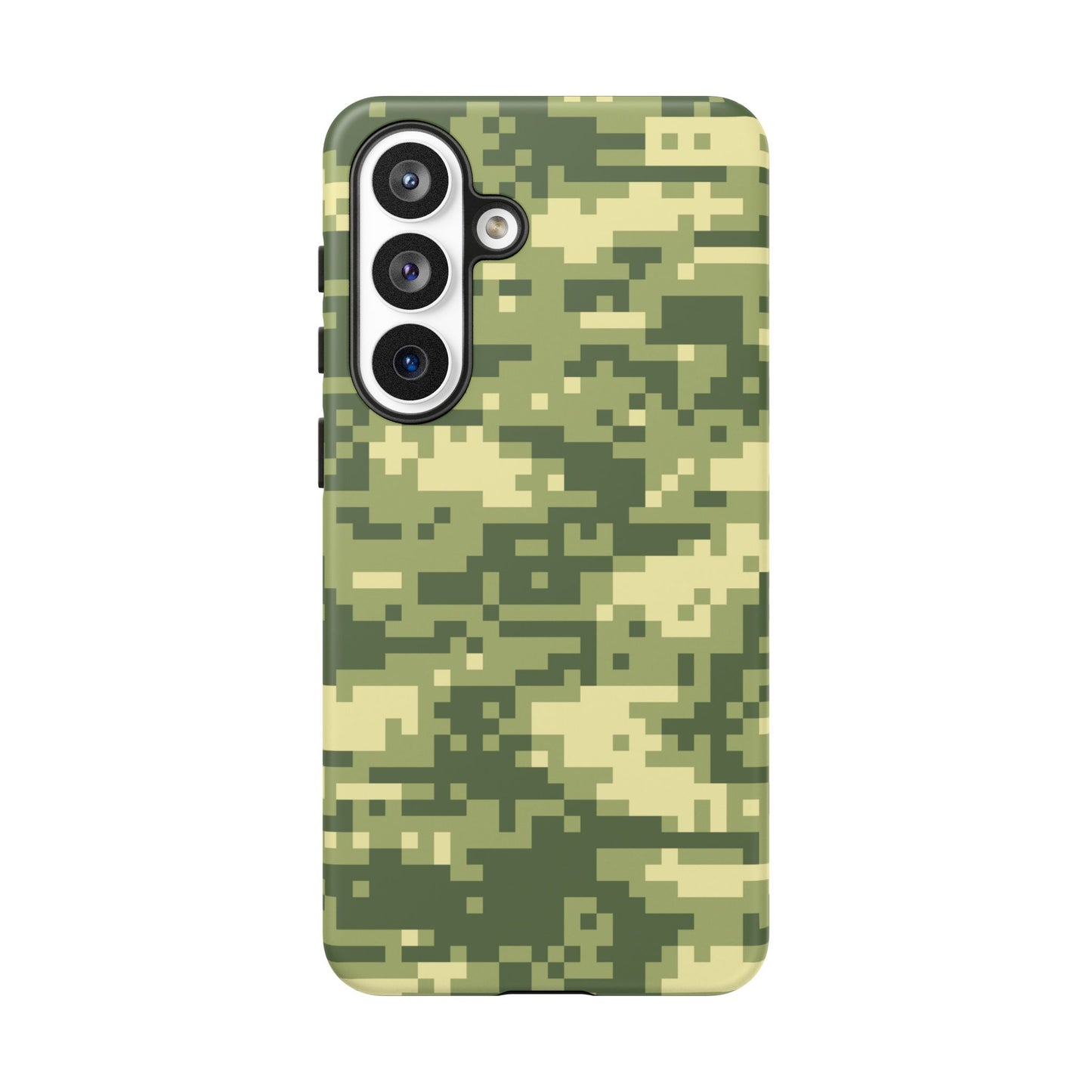 Olive Pixel Camo Tough Phone Case