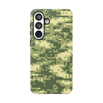 Olive Pixel Camo Tough Phone Case