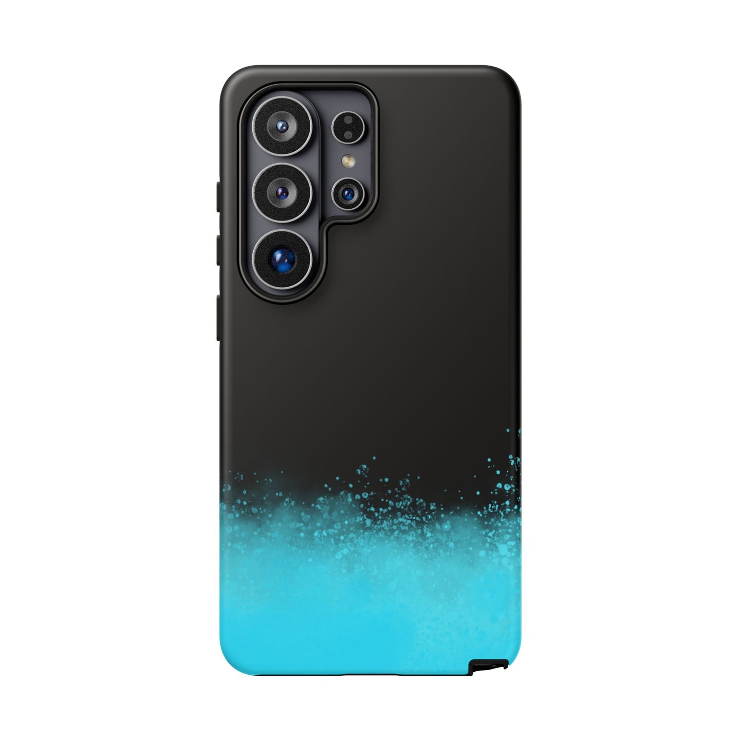 Black Aqua Splash Tough Phone Case