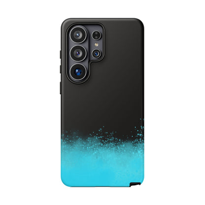Black Aqua Splash Tough Phone Case