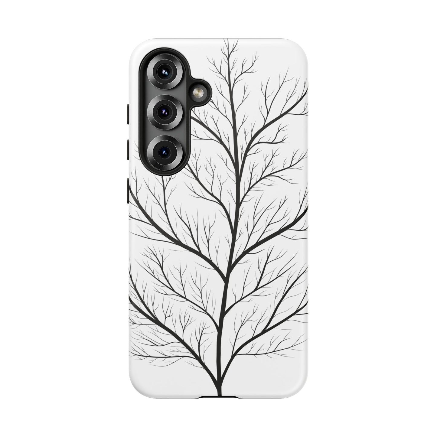 Black Branch Tree Tough Phone Case