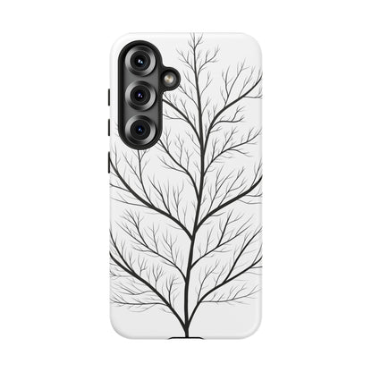 Black Branch Tree Tough Phone Case