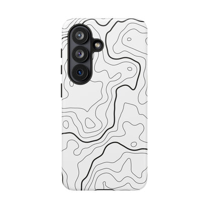 Minimal Topographic Tough Phone Case